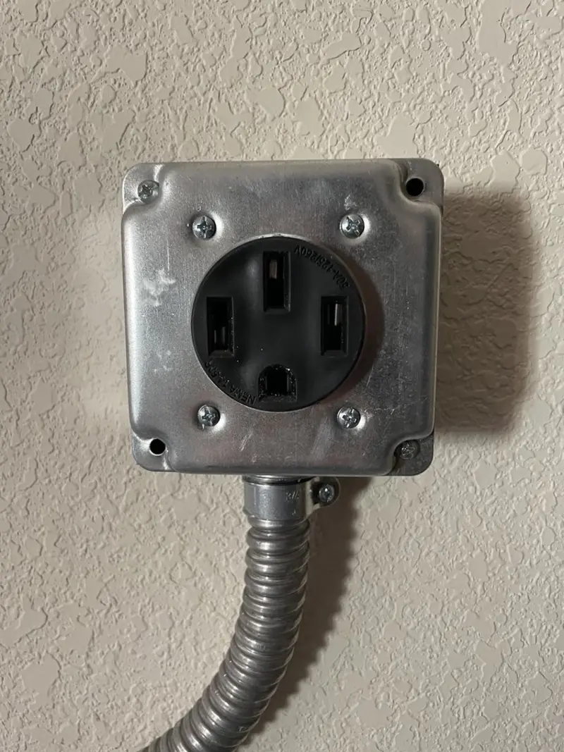 NEMA 14-50 outlet installed for Smart Home Electrical in Trotwood