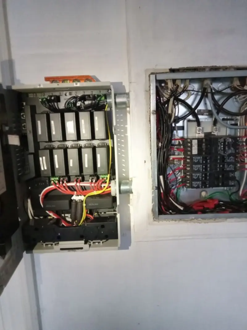 Electrical panel upgrade completed for Security Camera Wiring in Trotwood